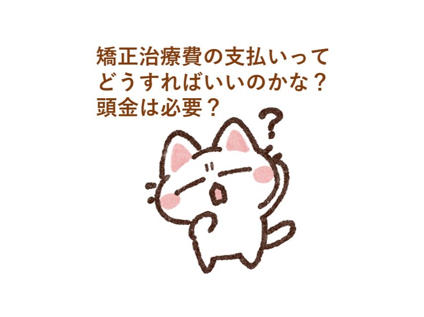 当院の矯正治療費や頭金について